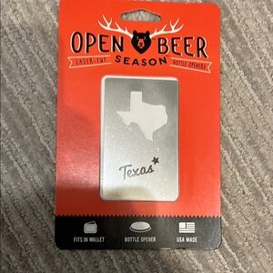 Open Beer Season Texas Bottle Opener
